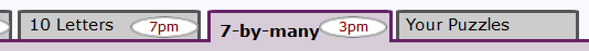 7-by-many puzzle tab
