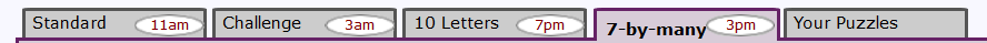7-by-many tab